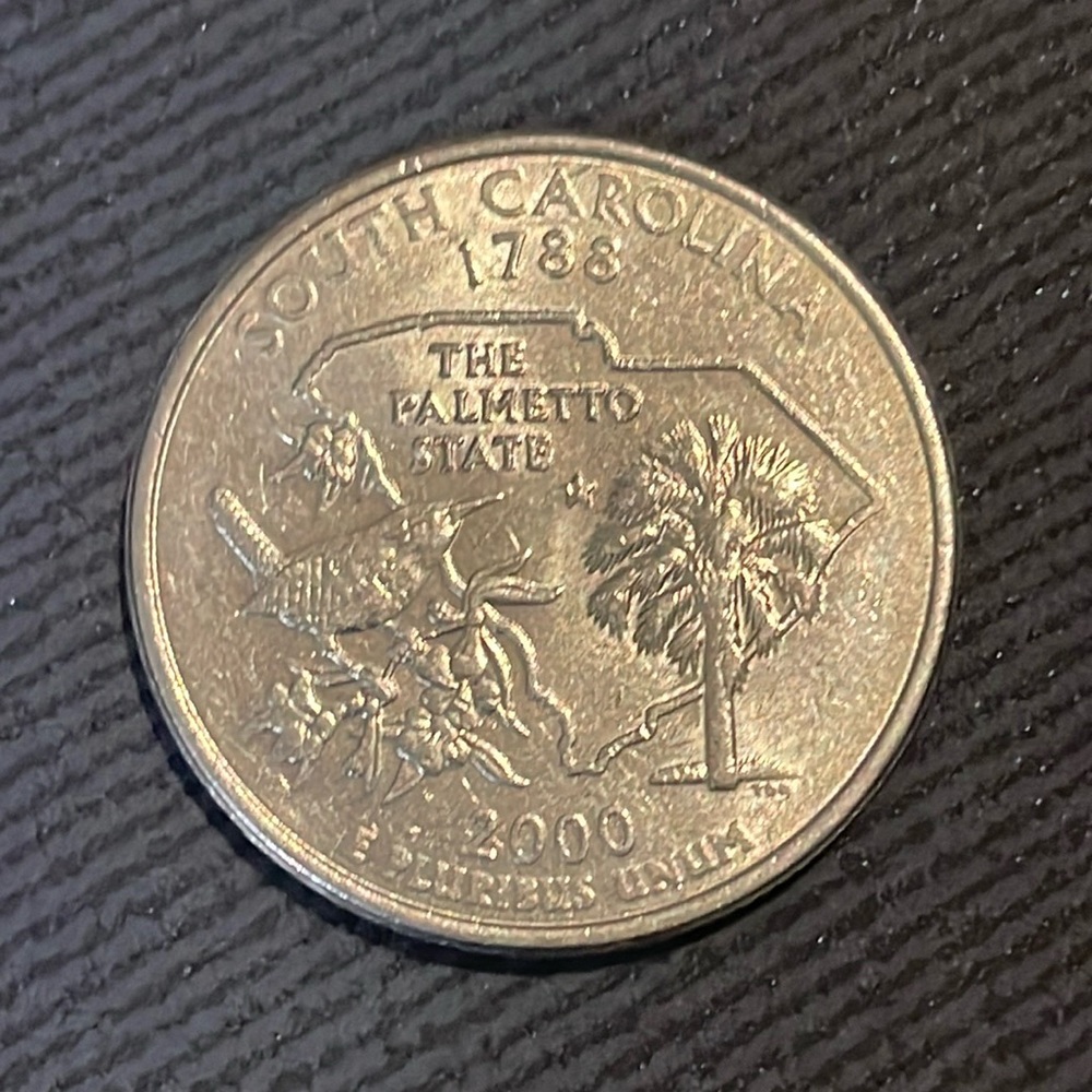 South Carolina 2000 quarter coin Y2K